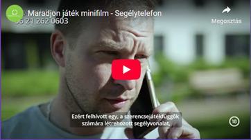 Maradjon játék minifilm - Segélytelefon